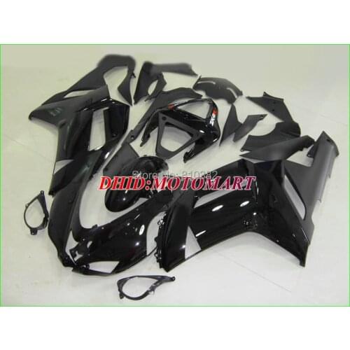 Motorcycle Fairing kit for KAWASAKI Ninja ZX6R 07 08 ZX6R 636 2007 2008 Fashion gloss black ABS Fairings set +7 gifts SC22
