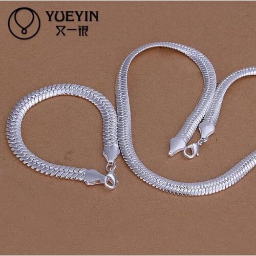 Silver plated jewelry set for women men unisex jewelry punk style wedding jewelry sets S214 Sistemas de la joyeria Romantic