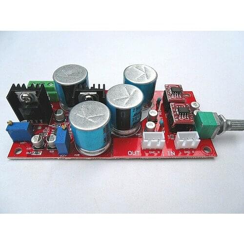 OP275 enthusiast class operational amplifier LF353 + LM317 + LM337 servo power preamplifier