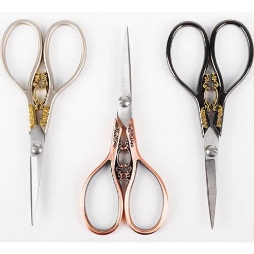 1pc Retro Scissors Professional Nail Toen Horny Trimmer Needlework Embroidery Stainless Steel Tailor Scissors Manicure Tool