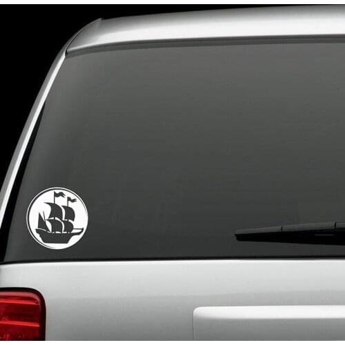 15*15cm PIRATE SHIP BOAT SAILING NAUTICAL STICKER DECAL Handsome And Cool Stickers Car Decor