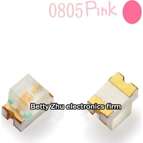 500PCS/LOT LED 0805 pink lamp beads light-emitting diodes 2012
