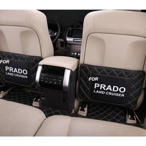 Car Anti Child Kick Pad Interior Seat For toyota Land Cruiser prado 120 150 2010~2020 Protective Pad Leather Waterproof
