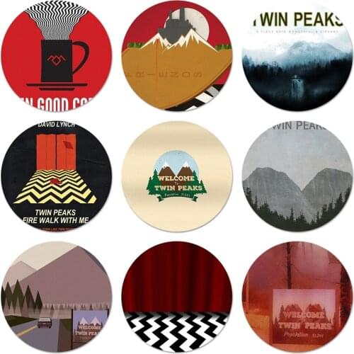 Welcome To Twin Peaks Badge Brooch Pin Accessories For Clothes Backpack Decoration gift 58mm