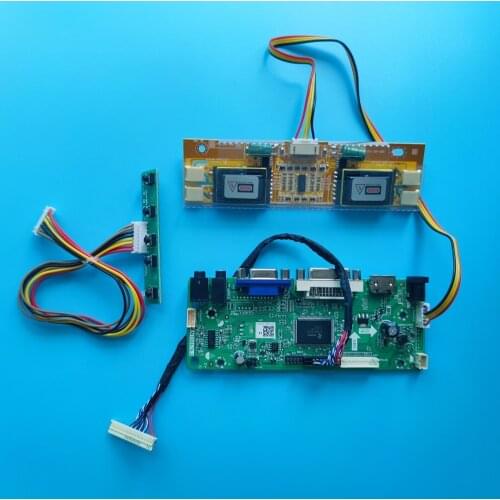 Kit for LTM170EH-L05 VGA DVI 1280X1024 Screen Panel 17" LVDS 4 lamps Controller board 30pin Driver M.NT68676 DIY