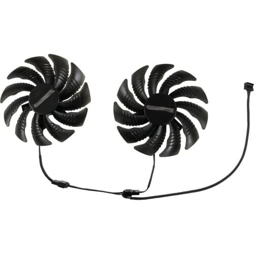 2pcs/set 87MM PLD09210S12HH RX-570/580 AORUS GPU Cooler Cooling Fan For GIGABYTE RX 580 RX570 AORUS Grahics Card VGA Replacement