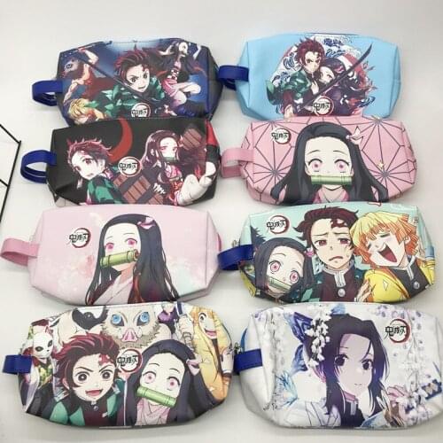 LISM Kimetsu no Yaiba 88511 Fashion Anime Makeup Bag Handbag School Pen Storage Bags Unisex Gifts
