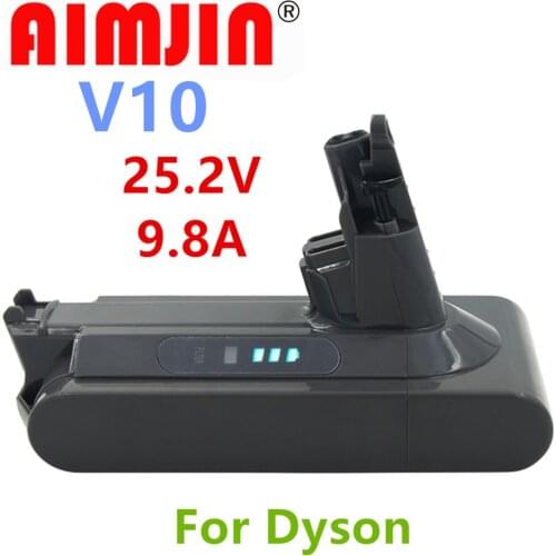 NEW 25.2V 9800mAH Li-ion Vacuum Cleaner Rechargeable Battery for Dyson V10 Absolute V10 Fluffy Cyclone Motorhead SV10