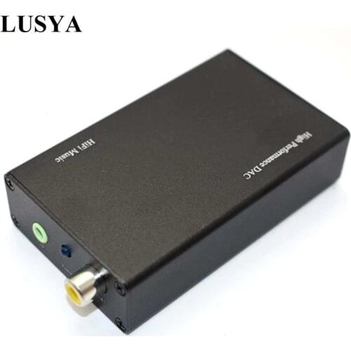 Lusya PCM2706 USB DAC Decoder USB To Coaxial Fiber 3.5mm Headphone Output G7-007