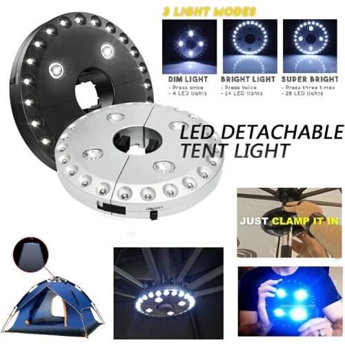 Mini Portable Camping Lights 4.5W 24+4LED 2 Color 3 Light Modes Camping Lantern Tents Lamp Outdoor Hiking Night Hanging Lamp