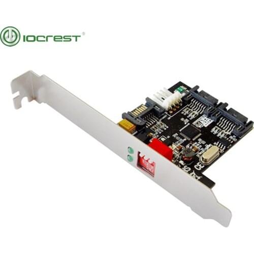IOCREST 1:2 (2x1) Internal SATA II Port Multiplier (PM), Bracket Mounting, RAID 0, 1, JBOD
