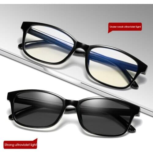 New Filter Computer Glasses For Blocking UV Anti Blue Light Eye Eyestrain Transition Photochromic Gaming Glasses Women Men UV400