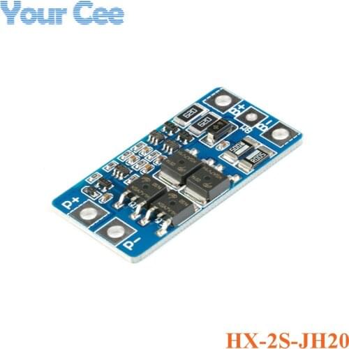 2S 10A 7.4V 18650 Lithium Battery Protection Board with 8.4V Balance Function Charger Protect Module DIY BMS PCM PCB