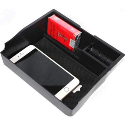 For 11-17 Toyota Sienna Armrest Storage Box Car Center Console Case Organizer Tray Holder Interior Car-Styling Car Accessories