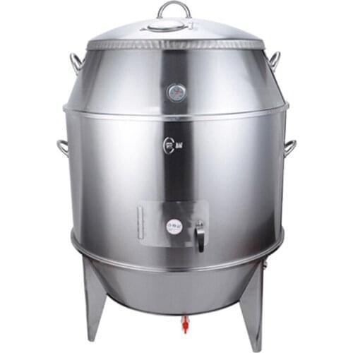 Commercial Charcoal Duck Roast Oven 80cm Double-Layer BBQ Grill Oven Stainless Steel Roasting Chicken Duck Goose Barbecue Stove