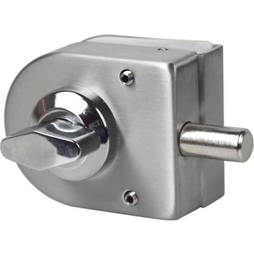 Stainless Steel Glass Door Lock Floor Latch Lock Bolt Ground Lock for Bathroom Toilet Shop Glass Doors