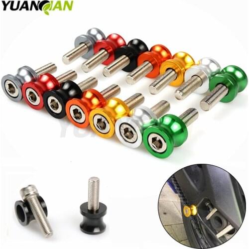 Motorbike Stands 6mm-10mm Aluminum Swingarm Spools Slider Stand Screws For Yamaha MT01 MT03 MT09 MT-09 YZF R1 R6 FZ1 FZ6 FZ6R