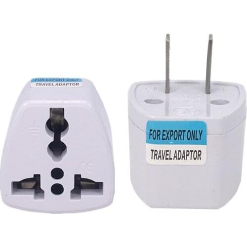 Universal Japan CN US Plug Adapter International AU UK EU To US American Travel Electrical Plug Converter Power Adapter Socket