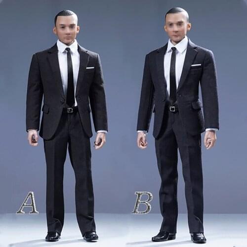1/6 Scale soldier gentleman suit one button handsome clothing for 12 Inches Action Figure Body DIY Collectible