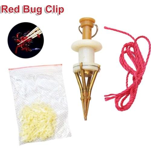 1PC Earthworm Bloodworm Clip Lightweight Fishing Lures ClipPortable Fishing Baits Fishing Tackle Accessory