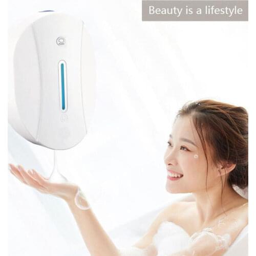 550ml Touchless Automatic Sensor Foam Soap Dispenser Bathroom Hand Sanitizer Liquid Gel Alcohol Spray Wall Mounted USB Charging