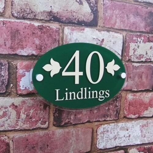 House number Details about Modern Appearance Glass House Sign / Door Number Plate Oval Color Options avalible Door sign