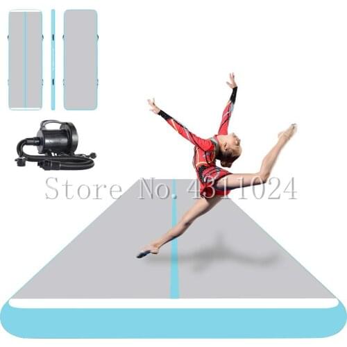 Free Shipping Inflatable Gym Air Track Gymnastics Tumbling Mat 11m/12m Inflatable Gym Mat Inflatable Air Track Come with a Pump
