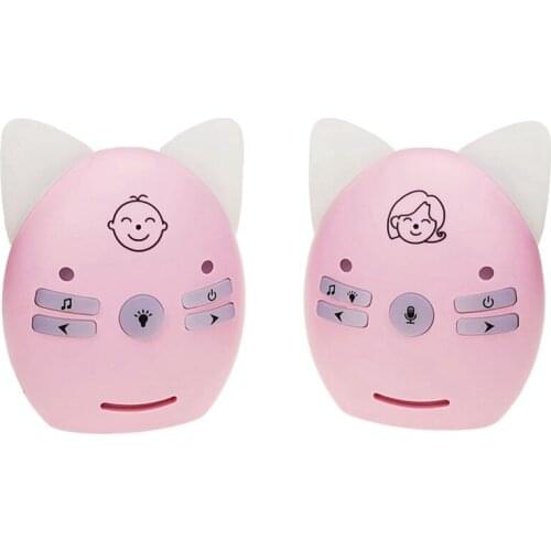 Wireless V30 Portable Babysitter 2.4GHz Audio Baby Monitor Digital Voice Broadcast Double Talk Night Light EU Plug