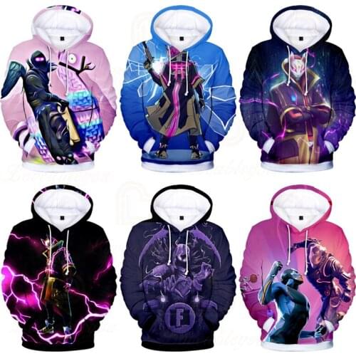 Fortnite Battle Victory Royale Long Sleeve Tops Clothes Hero Childrens Wear Kids Hoodies Game 3d Boys Girls Harajuku Sweatshirt