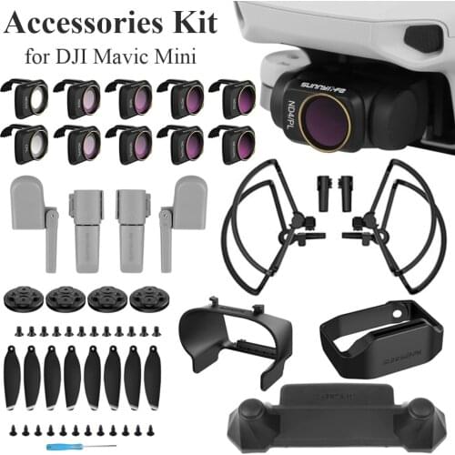 For DJI Mavic Mini 2 Propeller Holder Lens Hood Landing Gear Propeller Guards Motor Cover for DJI Mavic Mini SE 2 1 Accessories