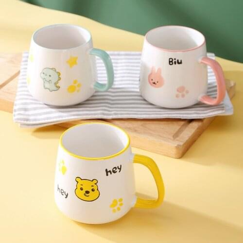 Children Procelain Water Cups Cute Girl House Breakfast Water Coffee Tea Cups Creative Drinkware