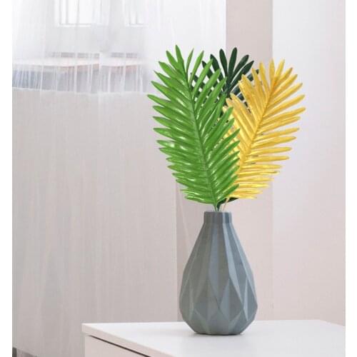 Simulation Loose Sunflower Leaves Chrysalidocarpus Lutescens Coconut Leaf Plastic 12pcs Realistic Artificial Greenery Plant