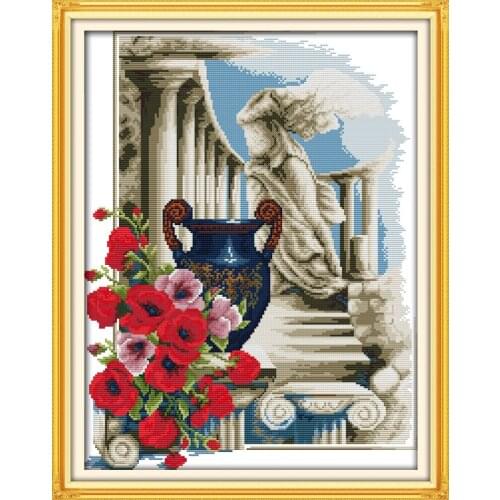 Joy Sunday Athens feeling (2) Wholesale Needlework Stitch 11CT14CT Cross Stitch Sets For Embroidery Kits Counted Cross-Stitching