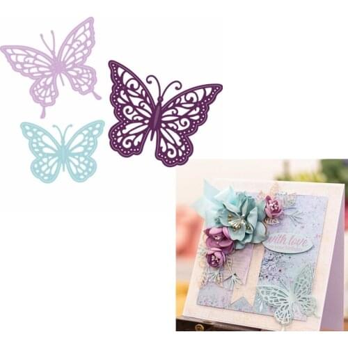Beautiful Butterfly Vintage Lace Style Metal Cutting Dies For Scrapbooking Album DIY Gift Card Making Template 2019 New