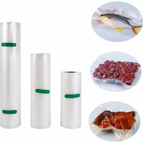 Sous Vide Shrimp Chicken Custom Printed Storage Transparent Packaging Compostable Embossed Plastic Food Vacuum Sealer Bag Rolls