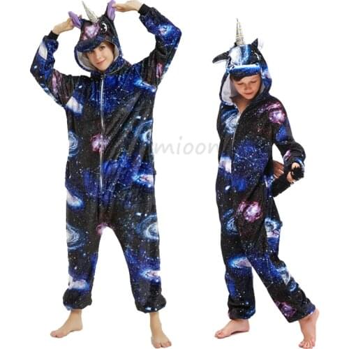 New Animal Unicorn Pajamas Adults Winter Sleepwear Kigurumi Licorne Panda Unicornio Pyjamas Women Onesie Anime Costumes Jumpsuit