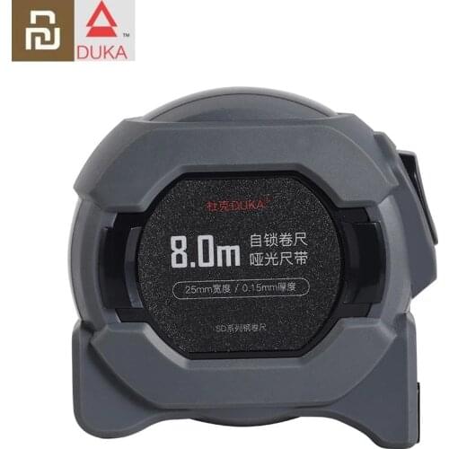Youpin DUKA Portable Steel Tape Measure 8m Steel Tape Measure Resistance To Fall Distance Measuring Tape Hooks Measuring Tool