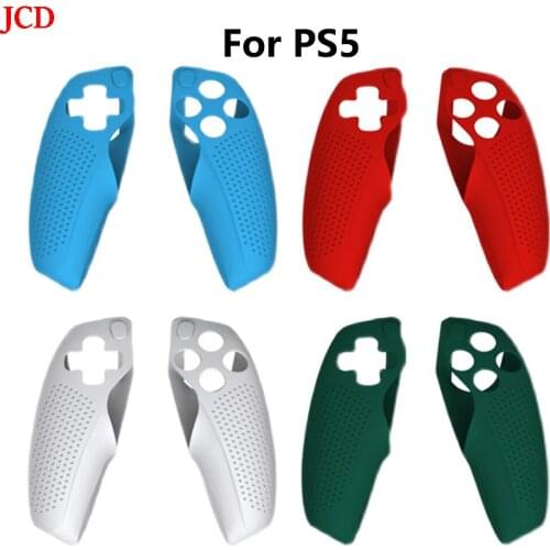 JCD Funda de goma de Gel de silicona suave para SONY PS5, protección para manija,1 par