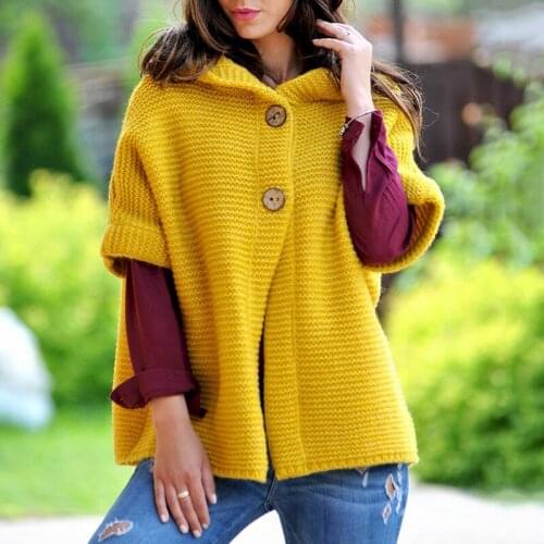 Plus Size Women Fashion Sweater Hooded Short Sleeve Loose Casual Knitted Sweater Pullover Women Sueter Mujer 2019 Autumn S-3XL