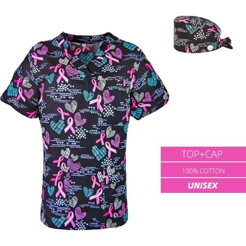 Greys Anatomy Working Scrubs Tops and caps Nursing Uniform for Women Men Lab Dental Clinic Doctors Nurse Spa Uniforms Wholesale