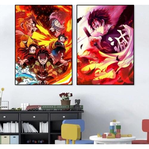 Japanese Anime Wall Art Canvas Painting Posters and Prints Pictures Cafe Bedroom Living Room Decoration