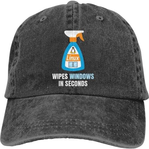 Funny Windows Cleaner The Baseball Cap Peaked capt Sport Unisex Outdoor Custom Linux Program it crowd Programer Hats