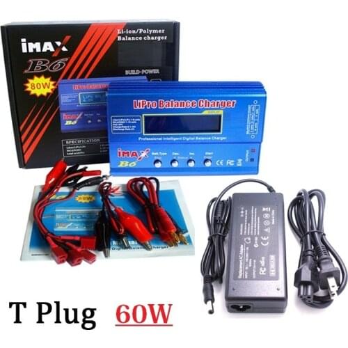 IMAX B6 80W Battery Charger Lipo NiMh Li-ion Ni-Cd Digital RC IMAX B6 Lipro Balance Charger Discharger + AC POWER 12V 5A Adapter