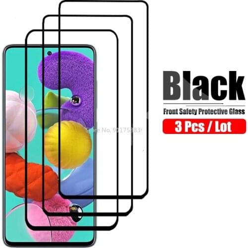 3 Pcs Screen Protector Glass For Samsung Galaxy A51 A52 A42 A72 A21S A02S A12 A31 A41 A71 A01 A11 A02 A21 A30S Tempered Film
