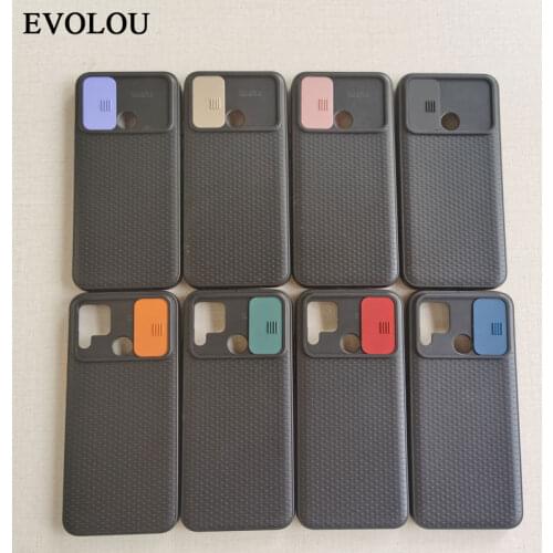 Slide Camera Lens Protection Phone Case for Realme C15 C12 C11 Soft Back Cover for OPPO Realme C11 C12 C15 Cases phone Bumper