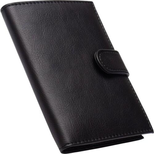 Zoukane Solid Business Buckle PU Leather Passport Cover Case ID Ticket Holder Travel Acccessories Passport Wallet ZSPC48