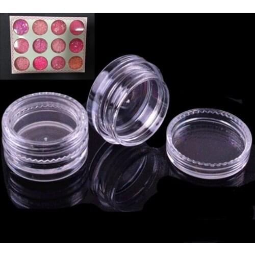 10 Pcs/Set Empty Mini Refillable Bottles Cosmetic Eyeshadow Acrylic Makeup Bottle Jar Face Cream Box Container Storage