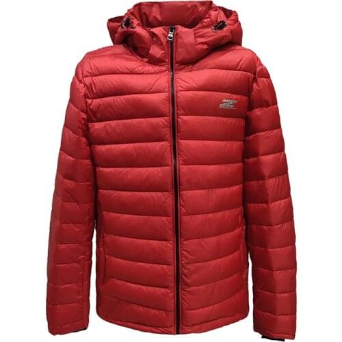 2020 New Winter Jacket Men Cotton Padded Jacket Bio-based Cotton Brand Hooded Men Winter Coat Red Warm Winter Jacket For Men