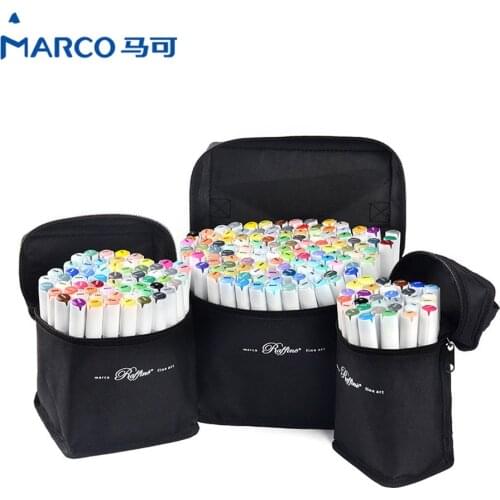 30/60/120High Quality Marker Set Double Head Oily Hand-painted Design Student Mike Pen Color Poster Pen Alcohol Ink Marker