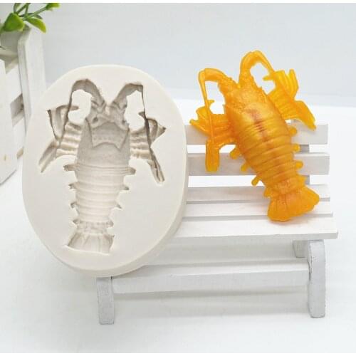 3D Shrimp Shape Silicone Cake Molds Carp Fondant Molds Chocolate Cupcake Soap Molds Candy Craft Cookie Kitchen Accessories M485